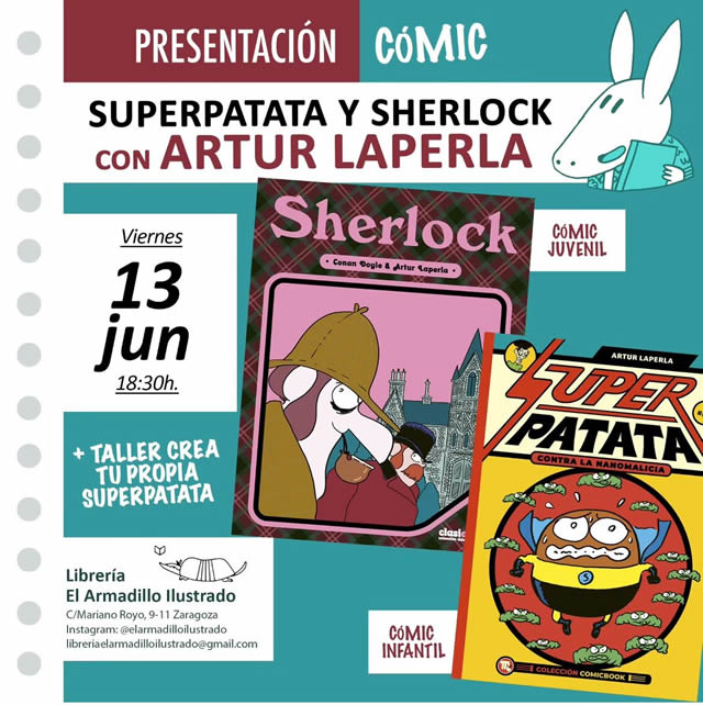 Doble presentación de ddel dibujante Artur Perla 